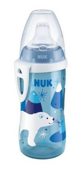 Nuk Biberon Température Control 300 ml Etoile Bleu