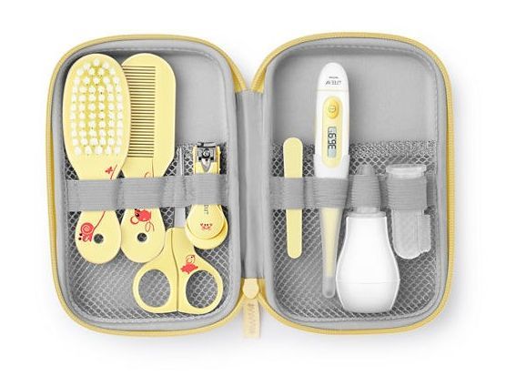 Avent Trousse De Soin Gris Jaune Blanc Accessoires Bain Et Hygiene Toilette Orchestra