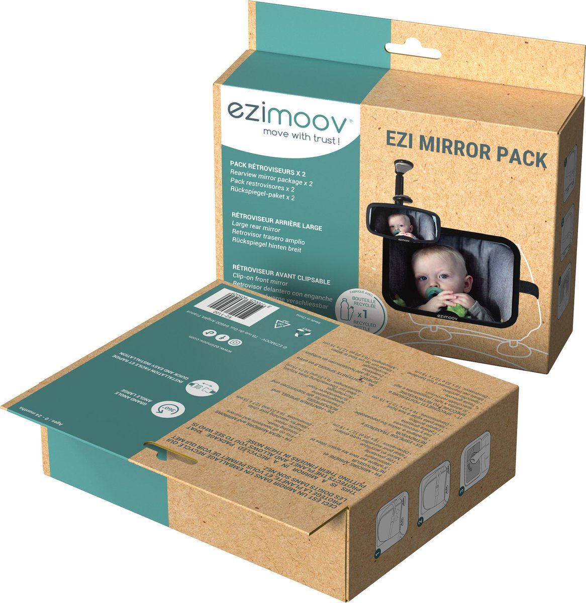 Rétroviseur bébé ezi mirror pack - eco conçu Ezimoov